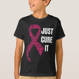 Heilen Sie einfach das rosa Ribbon Brustkrebs-Bewu T-Shirt