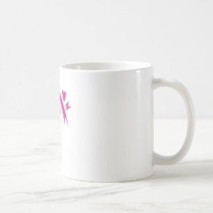 Heilen Sie es einfach rosa Brustkrebs-Bewusstsein Kaffeetasse
