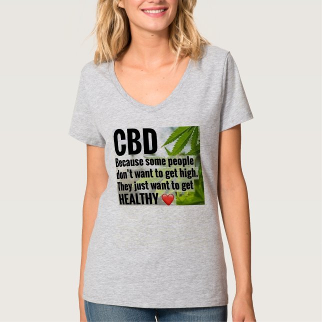 heilen Sie mit CBD T-Shirt (Vorderseite)