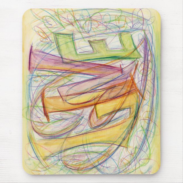 Heilen von Live Hearts Art Custom Design Mousepad (Vorne)