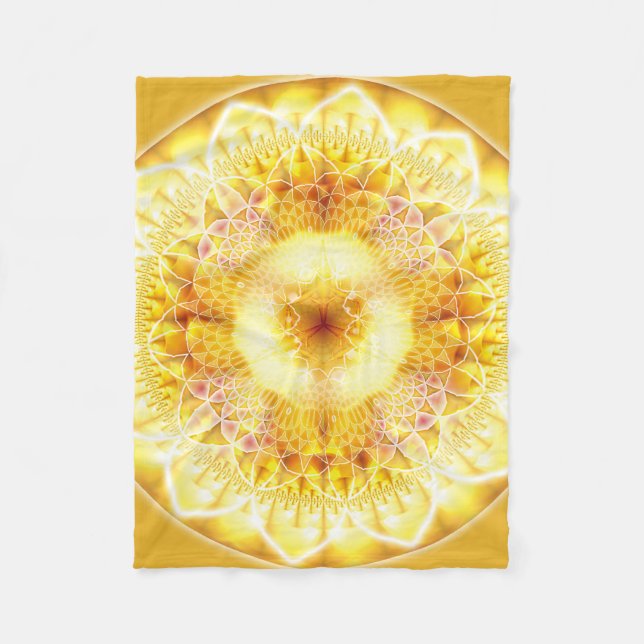 Heilende Fleece-Decke des Mandala-1 Fleecedecke (Vorderseite)