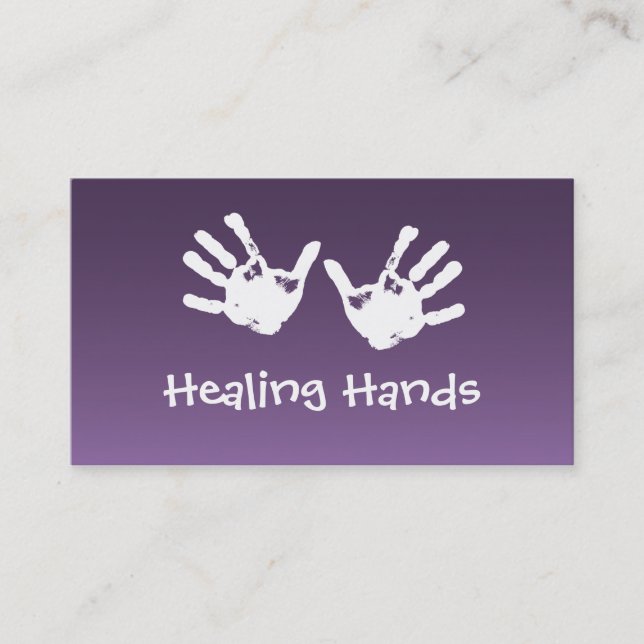 Heilende Handmassage - Reiki Visitenkarte (Vorderseite)