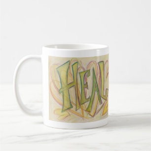 Heilende Herzen Inspiration Word Art Kaffee Cup Kaffeetasse