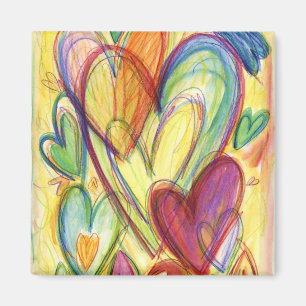 Heilende Herzen Kunst Kühlschrankmagnet Magnet