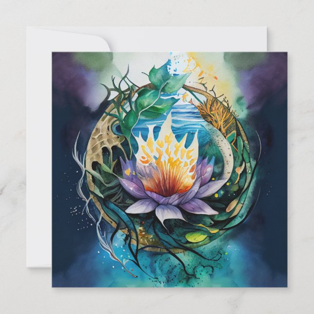 Heilende Power des Eintauchens in die Natur Einladung (Vorderseite)