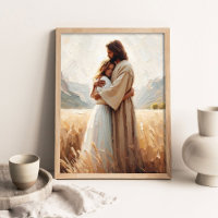 Heilende Umarmung, Jesus umarmt Mädchen, Jesus und
