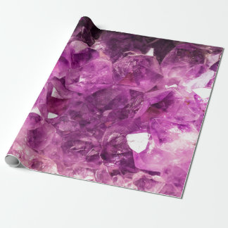 Heilender Amethyst Edelstein Geschenkpapier