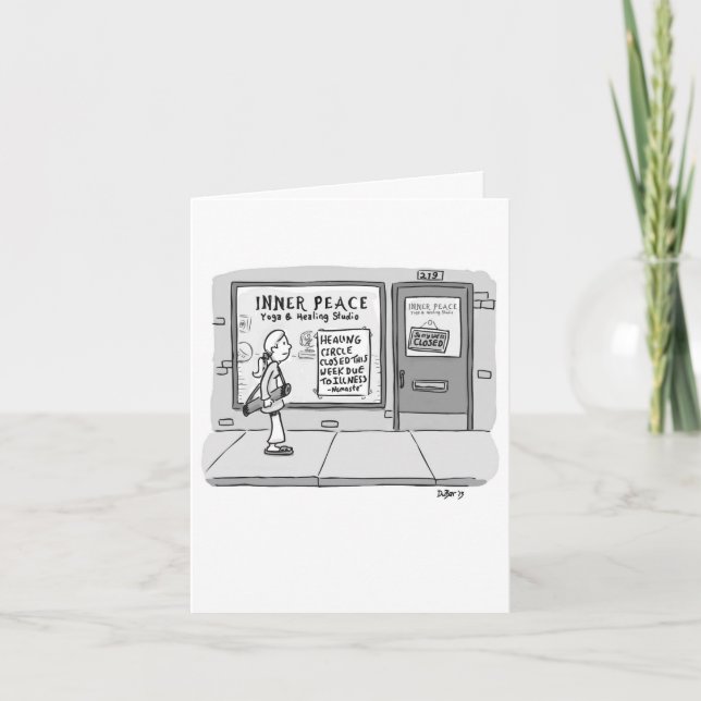 Heilender Kreis-geschlossenes wegen der Krankheit Karte (Vorderseite)