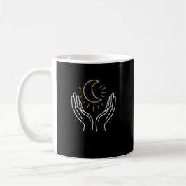Heilender Mond in Händen • Emotionale Erholung & I Kaffeetasse