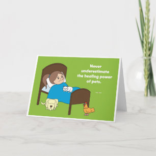 Heilender Power der Haustiere - Gruß-Karten Karte