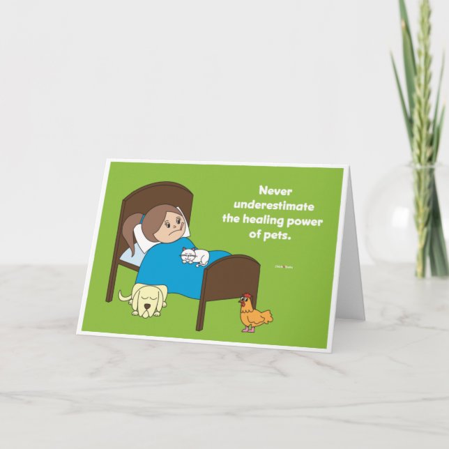 Heilender Power der Haustiere - Gruß-Karten Karte (Vorderseite)