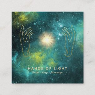 *~* heilendes Handuniversum-kosmische Quadratische Visitenkarte