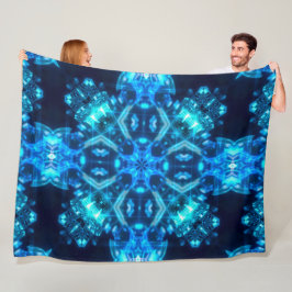 Heilendes helles Kristallc$sein Energie-Mandala Fleecedecke
