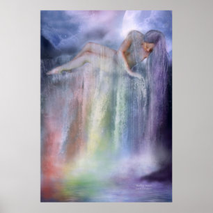 Heilendes Wasser-Kunst-Plakat/Druck Poster