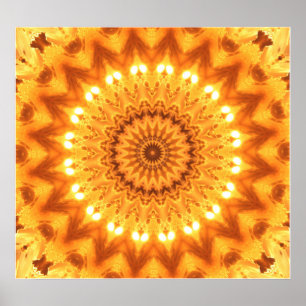 Heilenergie Mandala Canvas Print Poster