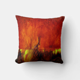 Heilfarben RED Throw Kissen von Leanne Venier