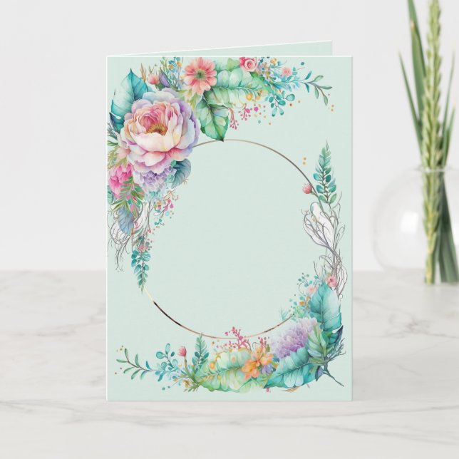 Heilgebet Custom wird bald gut Jesus Blumengebet Karte (Vorderseite)