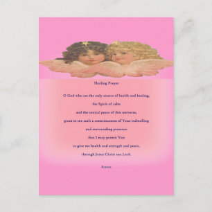 Heilgebet für sie postkarte