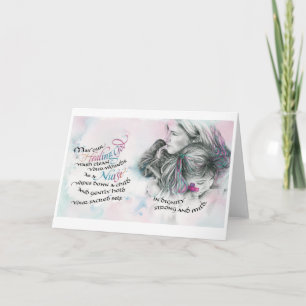 Heilgott/Krankenschwester, geklappte Grußkarte, 5" Karte