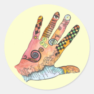 HeilHand Runder Aufkleber