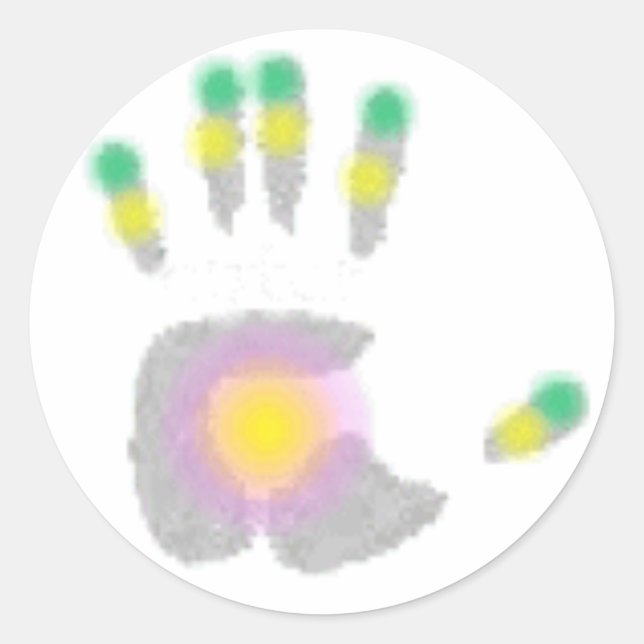 HeilHand Runder Aufkleber (Vorderseite)