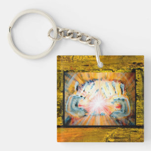 HeilHände und Schutzkreuz Schlüsselanhänger