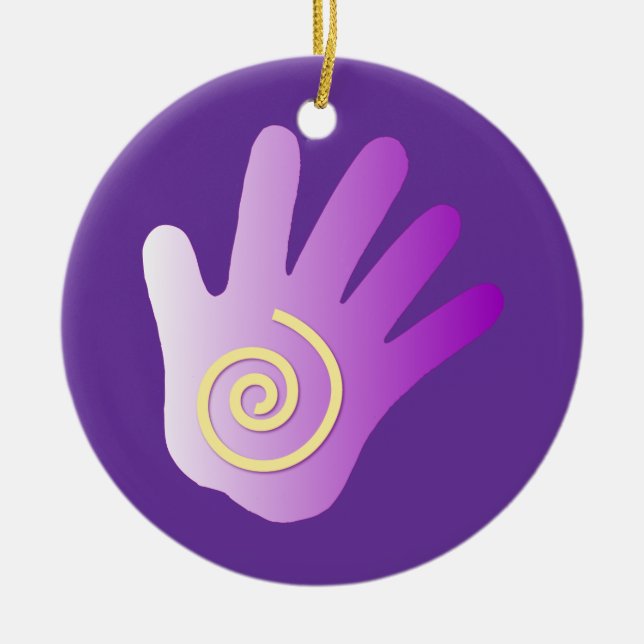 Heilhandschmuck Keramik Ornament (Vorne)