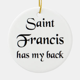 heilig Franziskus Keramik Ornament