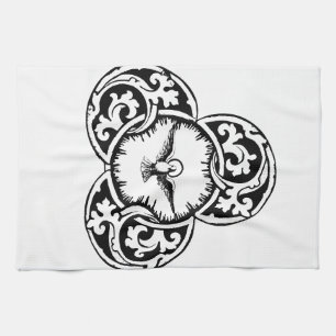 Heilig-Geist-Taube Christliches Symbol Geschirrtuch