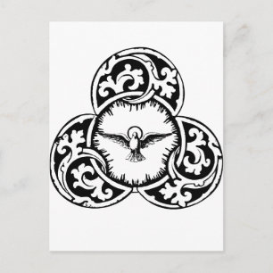 Heilig-Geist-Taube Christliches Symbol Postkarte