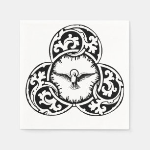 Heilig-Geist-Taube Christliches Symbol Serviette