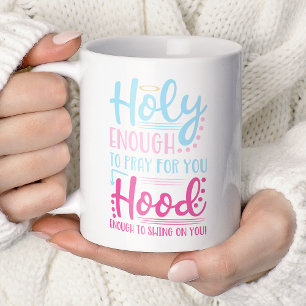Heilig genug, um für dich zu beten, kriminell genu kaffeetasse