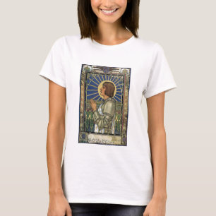Heilig-Jeanne d'Arc Buntglas-Bild T-Shirt