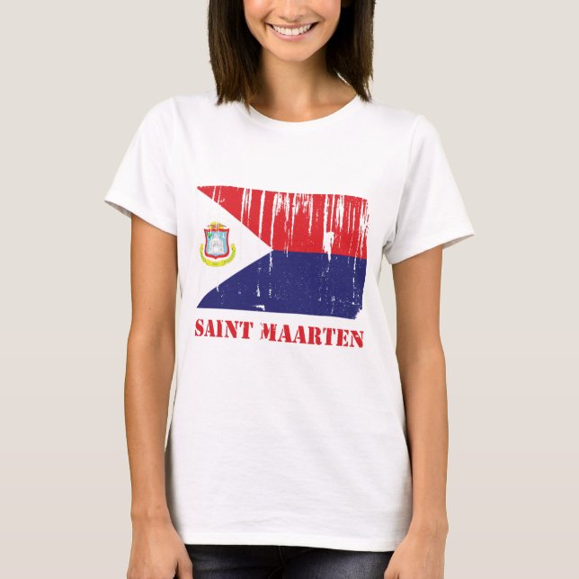 Heilig-Maarten-Flagge T-Shirt (Vorderseite)