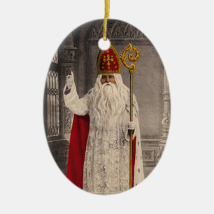 Heilig-Nicholas-Weihnachtsbaum-Verzierung Keramik Ornament