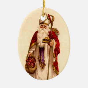 Heilig-Nicholas-Weihnachtsbaum-Verzierung Keramik Ornament
