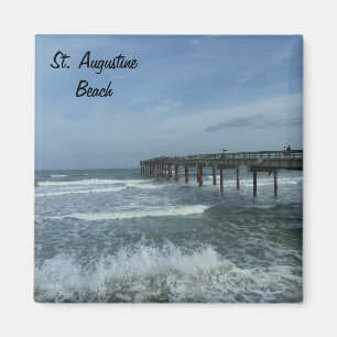 Heilig-St- Augustinestrand-Pier-Foto-Magnet Magnet
