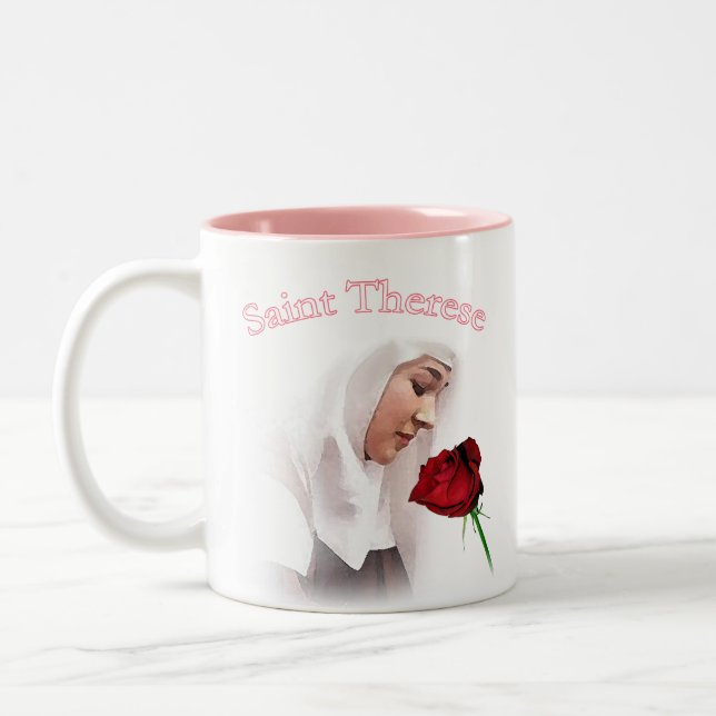 Heilig-Therese-Tasse Zweifarbige Tasse (Links)