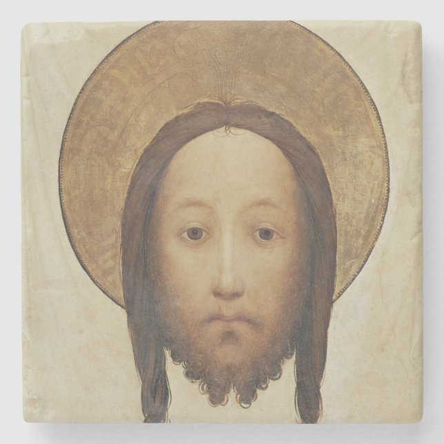 Heilig-Veronica mit dem Sudarium, c.1420 Steinuntersetzer (Vorderseite)