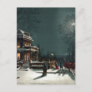 Heiligabend 1880 feiertagspostkarte