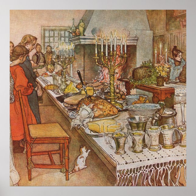 Heiligabend Carl Larsson 1904 Poster (Vorne)