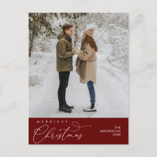 Heiligabend Foto, romantischer Gruß Postkarte