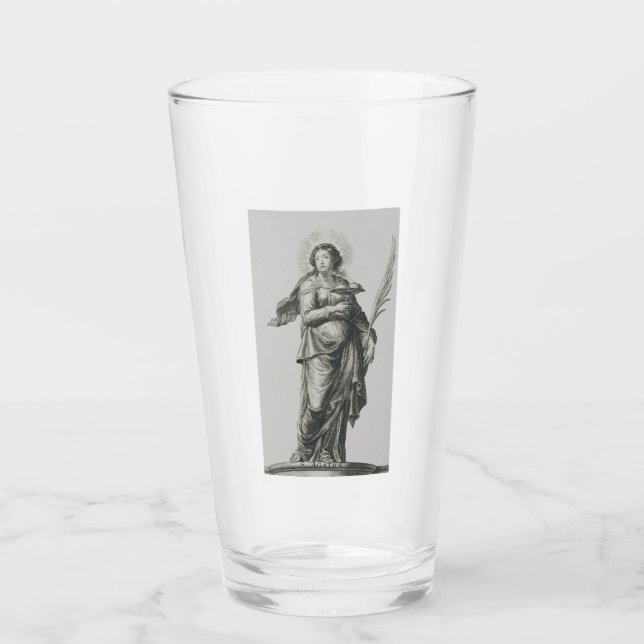 Heilige Agatha von Sizilien Glas (Vorderseite)