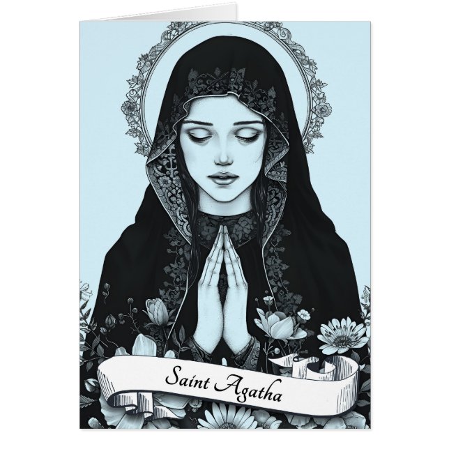 Heilige Agatha von Sizilien Schutzpatron der Krank (Vorne)