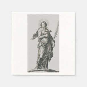Heilige Agatha von Sizilien Serviette