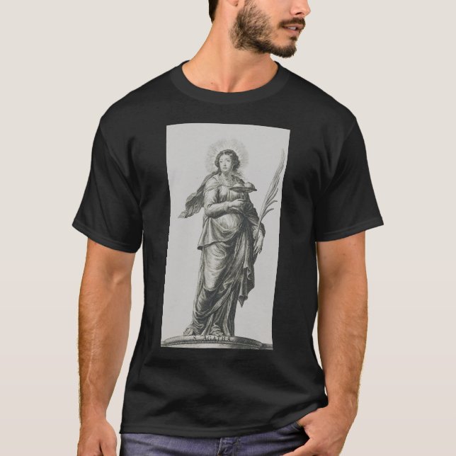 Heilige Agatha von Sizilien T-Shirt (Vorderseite)