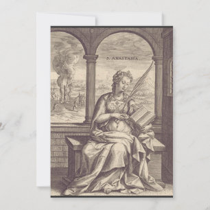 Heilige Anastasia Christliche Heilige und Märtyrer Einladung