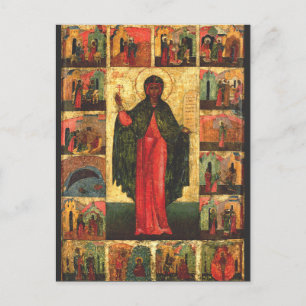 Heilige Anastasia die Befreierin Byzantinische Kun Feiertagspostkarte
