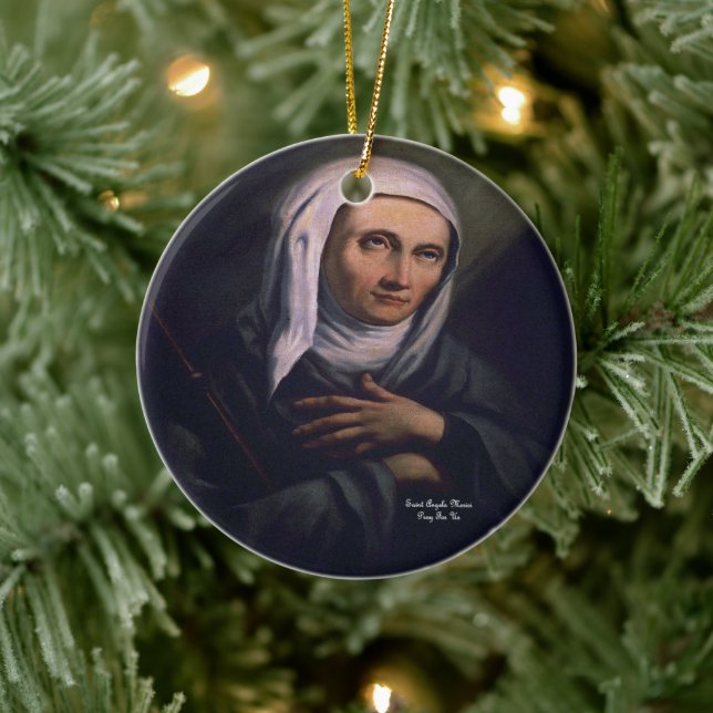 Heilige Angela Merici Keramik Ornament (Baum)
