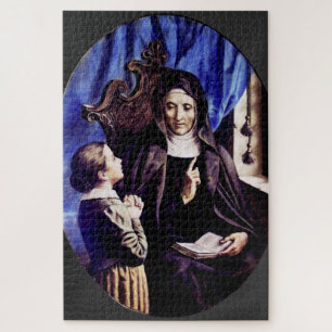 Heilige Angela Merici Patronin der Erzieher und Puzzle